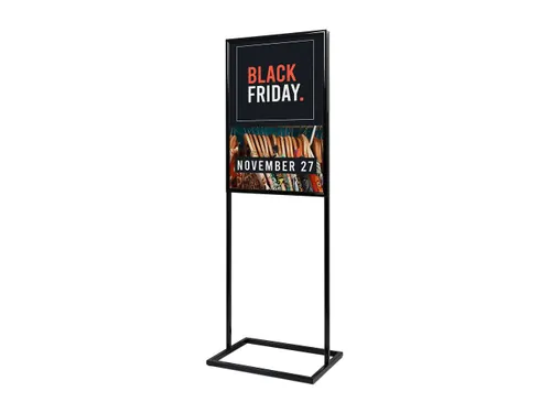 Poster Display Decor Click Dubbelzijdig A1 Zwart