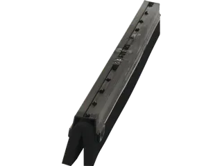 Cassette Vikan met duimgreep 60cm zwart - 2