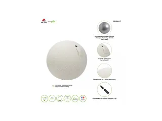 Ergoball ergonomische zitbal wit Ø 65 cm. - 3