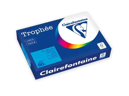 Kopieerpapier Trophée A4 80gr caribenblauw 500 vel