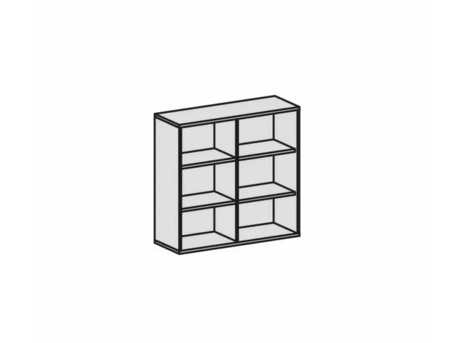 kantoorstelling,HxBxD 1150x1200x430mm,2xhouten vloer,decor romp