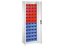 Stellingkast Staalplaat 1980x700x300mm 11 Legborden 48 Magazijnbakken