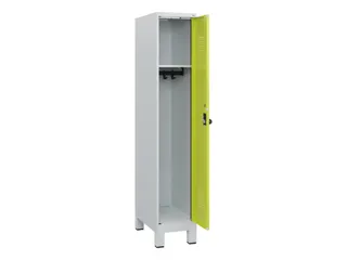 schoollocker,HxBxD 1630x300x500mm,1vak,vak B 300mm,draaigrendel,voeten - 1