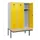 locker met bank,HxBxD 1950x1200x815mm,3vak,vak B 400mm,cilinderslot