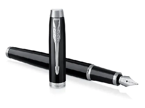 Vulpen Parker IM Black Lacquer CT Finish Fijn Blauwe inkt