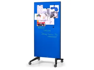 Mobiel Glasbord Blauw Magnetisch 90x175Cm - 5