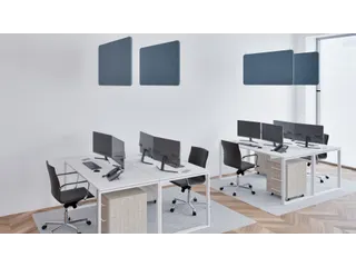 Akoestisch PET-vilt rechthoekig plafondpaneel 60x120cm Blauw - 5