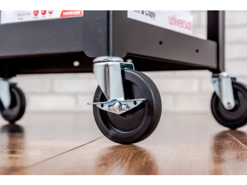bijzetwagen,HxLxB 610-1060x610x460mm,rood,2niveau(s)