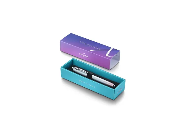 Rollerbal Sheaffer 100 9376 Expressions pearlised gradient chrome trim