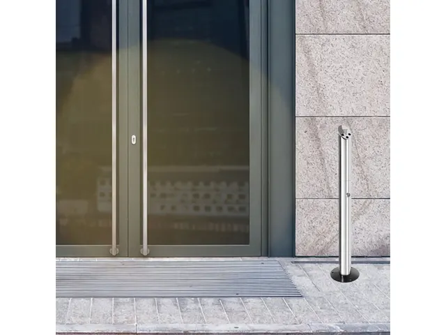 Asbak Staand Peukenzuil RVS 2 liter