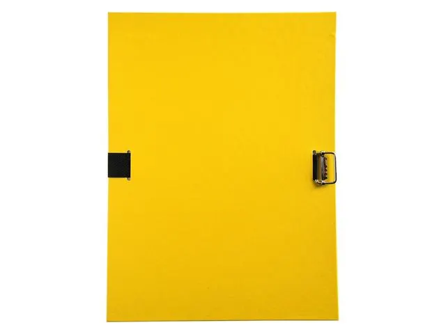 Map Met Riem En Uitrekbare Rug Pp Geel A4 24x32cm