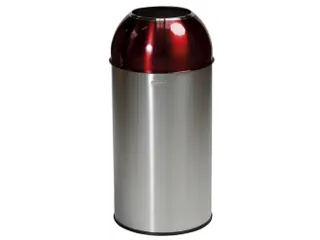 RVS afvalbakken,40l,HxØ 740x350mm,1opening(en),romp geborsteld - 1