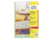 Mini etiket Avery Zweckform 38.1x21.2mm Transparant 1625 stuks