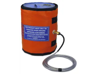 Verwarmingsmantel,V. 60L Vat,Buiten Glasvezel/Silicone,Oranje - 1