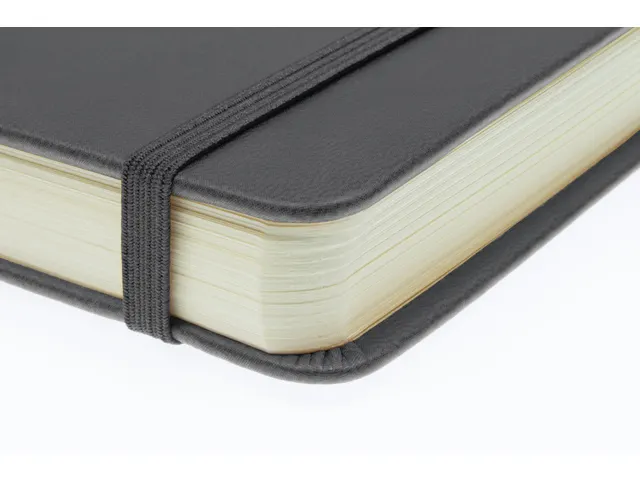 Schetsboek Kangaro A4 cold grey PU HC 80 vel 140gr roomwit met elastie