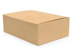 Verzenddoos enkele golf 3 mm bruin 200 x 140 x 110 mm