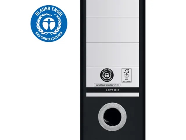 Ordner Leitz 1018 180° Recycle A4 80mm karton zwart