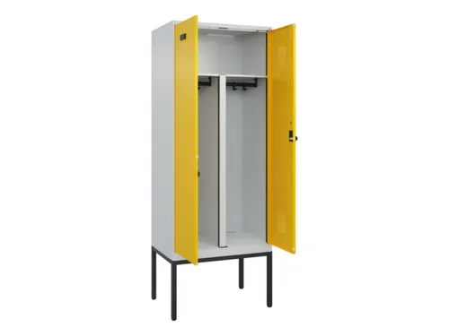 PBM-locker,HxBxD 2120x800x500mm,2vak,vak B 400mm,draaigrendel