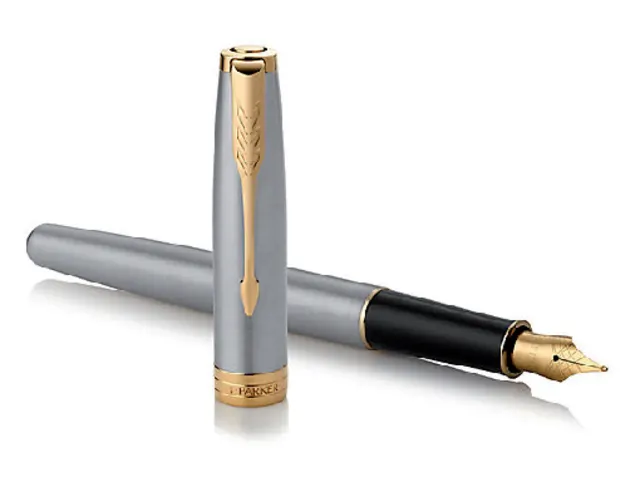 Vulpen Parker Sonnet Stainless steel GT Fijn