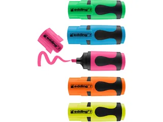 Markeerstift edding 7 mini 1-3mm assorti blister à 5 stuks - 3