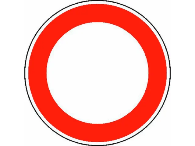 verkeersbord,verbod v. voertuigen,conform StVO,aluminium