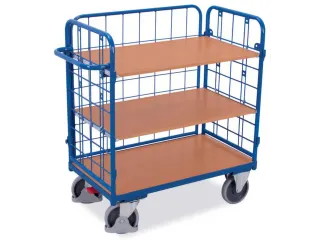 etagewagen,draagverm. 500kg,3etage(s),laadvl. LxB 1200x800mm,houtetage - 1