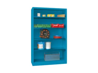 kantoorstelling,HxBxD 1950x1200x500mm,4xStalen bodem,RAL5012 - 2