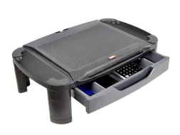 Monitorverhoger Tablet Houder 3 Hoogte Standen Opberglade Xlarge Zwart
