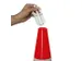 pylonenset,5kegels,H 500mm,PE,rood/wit,fluorescerend