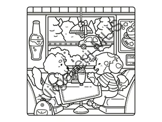 Kleurboek Cute en Cosy Tortelduifjes 64 pagina's - 5