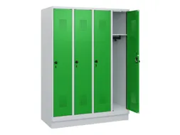 schoollocker,HxBxD 1630x1200x500mm,4vak,vak B 300mm,draaigrendel