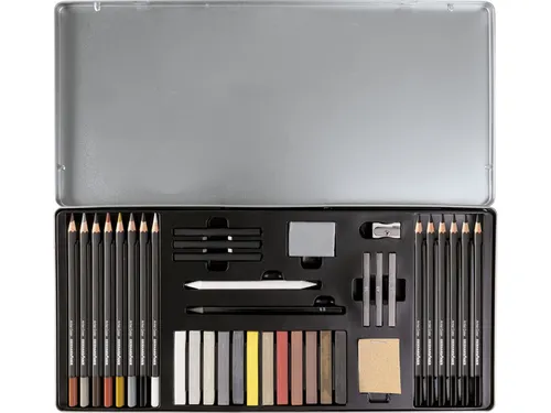 Tekenset Eberhard Faber Artist Color bliketui 37 stuks