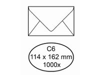 Envelop Bank 114x162mm 70gr Wit gegomd