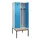 locker met bank,voor scheiding van kleding,HxBxD 2120x800x815mm,2vak
