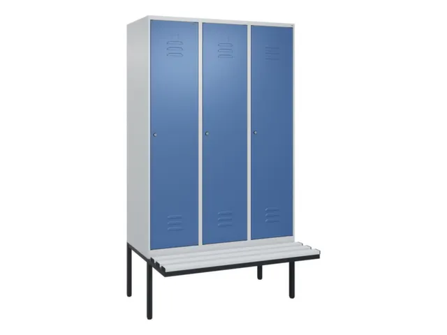 locker voor scheiding van kleding,HxBxD 2120x1200x815mm,3vak