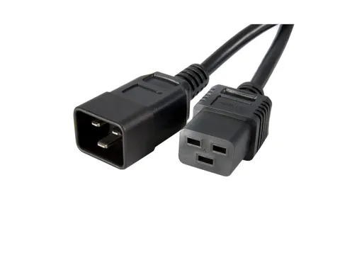 StarTech.com 1 Meter Stroom Verlengkabel, IEC 320 C19 naar IEC 320 C20
