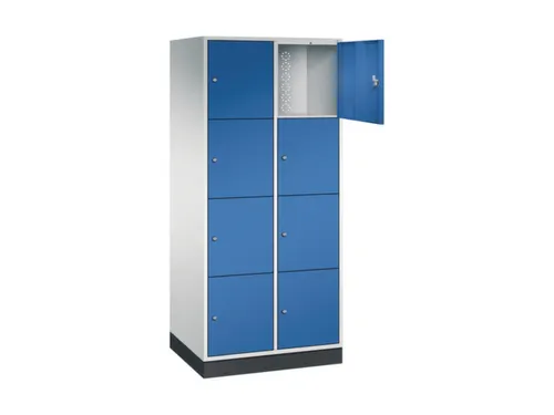 grootvolume-lockersysteem,RAL 7035/RAL 5010,HxBxD 1950x820x600mm