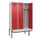 locker met bank,voor scheiding van kleding,HxBxD 2120x1200x815mm,3vak