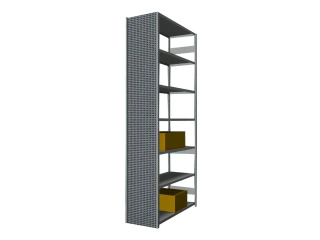 paroi latérale,p. rayonnage sans boulons,HxP 3000x500mm,galvanisé