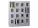 Armoire Multicases Portes Vitrées Hxlxp 1518X1230X500Mm 16Cases Large