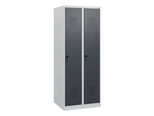 schoollocker,HxBxD 1530x600x500mm,2vak,vak B 300mm,draaigrendel