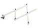 Pantograaf Rumold P4 hardhout lengte 34cm grijs gespoten