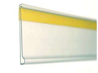 etikethouder HxL 39x200mm achterzijde zelfklevend kunststof - 1