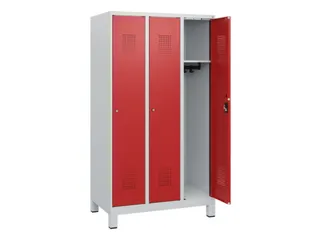 schoollocker,HxBxD 1630x900x500mm,3vak,vak B 300mm,cil.-slot,voeten - 1