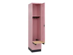 locker met bank,HxBxD 1950x400x815mm,1vak,vak B 400mm,cilinderslot