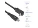 Kabel ACT USB-C standaard naar USB-C hoek boven/beneden 10Gbps 2m