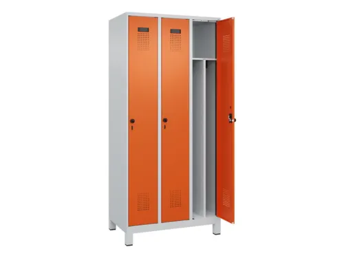 locker voor scheiding van kleding,HxBxD 1950x900x500mm,3vak