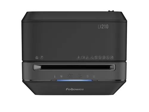 Papiervernietiger Fellowes Powershred LX210 snippers 4x12mm zwart P-4