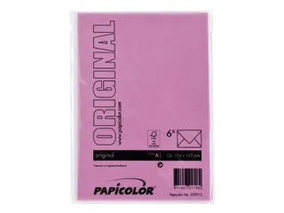 Envelop Papicolor C6 114x162mm Felroze Gegomd - 3