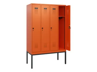 schoollocker,HxBxD 1950x1200x500mm,4vak,vak B 300mm,draaigrendel - 1